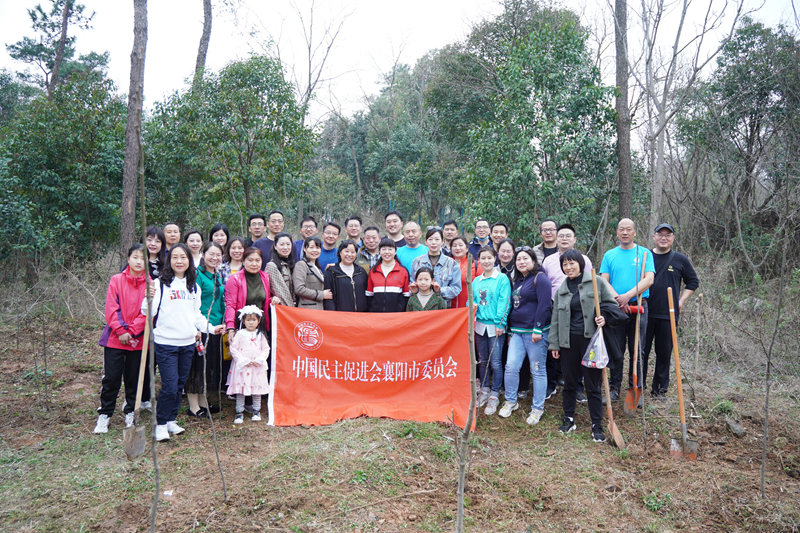六年植树荒山变绿林 襄阳“民进同心林”揭牌